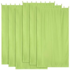 Yescom 54"x108" Outdoor Privacy Curtain Panel Tab Top UV30+ Porch Pergola Deck 6 Piece