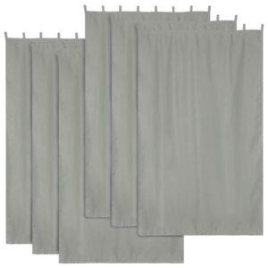 Yescom 54"x96" Outdoor Curtain Tab Top Drape UV30+ Pergola Porch Cabana Garden 6 Pack