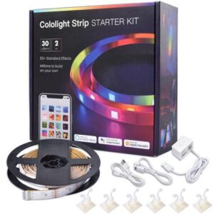 Yescom 6.6 Ft LED Strip Light Color Changing Voice Music Interact WIFI App Control Home