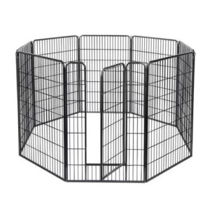Yescom 8 Pieces 28"x47" Pet Playpen Extra Large Dog Exercise Fence Panel Crate Camping