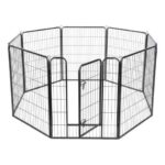 Yescom 8 Pieces 32"x40" Pet Playpen Extra Large Dog Exercise Fence Panel Crate Camping