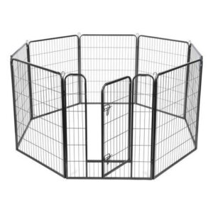 Yescom 8 Pieces 32"x40" Pet Playpen Extra Large Dog Exercise Fence Panel Crate Camping