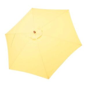 Yescom 9ft Outdoor Umbrella Replacement Canopy with 6 Ribs Market Table Top Sunshade Cover Garden Beach Balcony