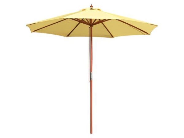 Yescom 9FT Wooden Patio Umbrella UV30+ for Beach Pool Wedding Party Table Market Garden Yard Hotel Deck Cafe Yellow Yescom 9FT Wooden Patio Umbrella UV30+ for Beach Pool Wedding Party Table Market Garden Yard Hotel Deck Cafe Yellow