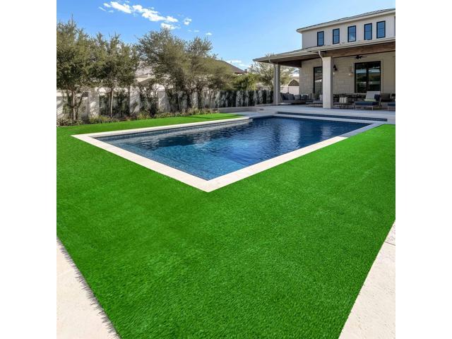 Yescom Artificial Grass Turf Fake Grass Rug Synthetic Lawn Outdoor Indoor Decor 50'x3'x3PCS(450 Sq.Ft) 0.8" Pile Height