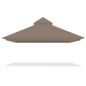 Yescom Canopy Top Replacement UV30+ Top Cover for 2-Tier 10x12 Ft Gazebo Patio