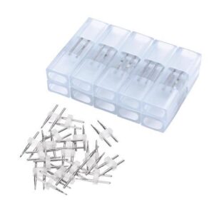 Yescom DEL-P01 10Pcs 2 Pin Connectors Accessories for 7x14mm Neon Lights Models DEL-D50W, DEL-D100W