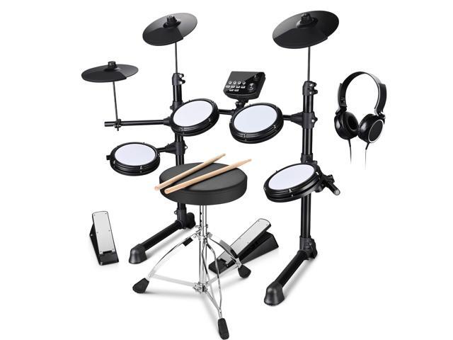 Yescom Electric Drum Set Adult Digital Silent Drum Kit 8" w/ Throne Beginner for Apartment