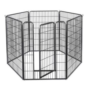 Yescom Heavy Duty Pet Playpen 6 Panel 28"x47" Dog Playpen Pet Pen Exercise Kennel RV Camping Barrier Fence Cage for Small Medium Large Dogs