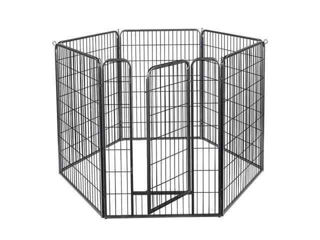 Yescom Heavy Duty Pet Playpen 6 Panel 28"x47" Dog Playpen Pet Pen Exercise Kennel RV Camping Barrier Fence Cage for Small Medium Large Dogs