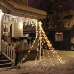 Yescom LED Cone Tree Light with Star Finial 9 Strings Christmas Decoration Outdoor