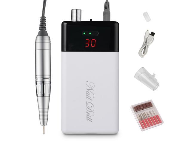 Yescom Portable Electric Nail Drill Machine Kit Rechargeable Acrylic Gel Nail Manicure
