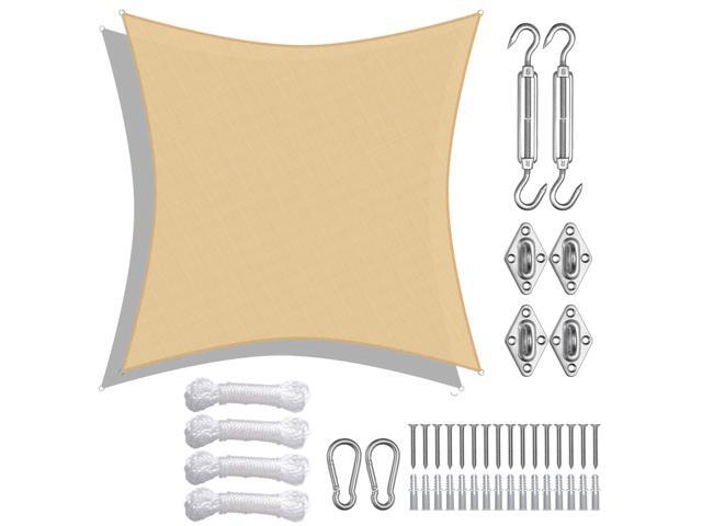 Yescom Rectangle Sun Shade Sail Hardware Kit 304 Anti-Rust Stainless Steel Turnbuckle