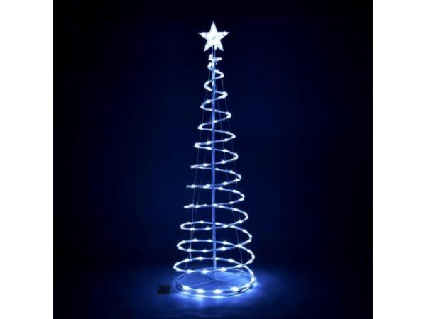 Yescom Twinkle 5Ft Spiral Christmas Tree Light 182 LED 8 Model for Indoor Outdoor Yard Holiday Decoration Cool White Yescom Twinkle 5Ft Spiral Christmas Tree Light 182 LED 8 Model for Indoor Outdoor Yard Holiday Decoration Cool White