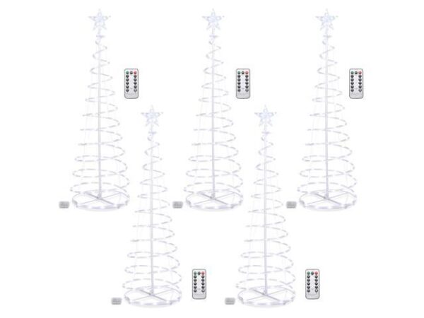 Yescom Twinkle 5Ft Spiral Christmas Tree Light 182 LED 8 Model for Indoor Outdoor Yard Decoration Cool White 5Pack Yescom Twinkle 5Ft Spiral Christmas Tree Light 182 LED 8 Model for Indoor Outdoor Yard Decoration Cool White 5Pack