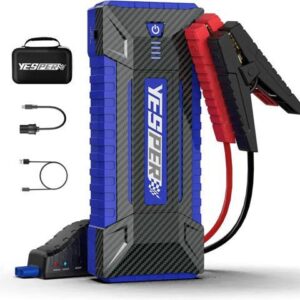 YESPER Battery Jump Starter,4120A Peak 24000mAh Portable Car Starter for 12V All Gas up to 10.0L Diesel Engine,24000mAh Battery Booster Pack,Jump Box
