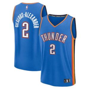 Youth Fanatics Shai Gilgeous-Alexander Blue Oklahoma City Thunder Fast Break Replica Player Jersey - Icon Edition
