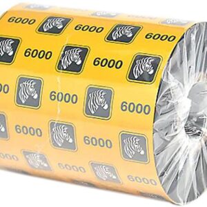 Zebra Consumables, Wax Ribbon 4.33" x 1476 ft., 1.00" Core