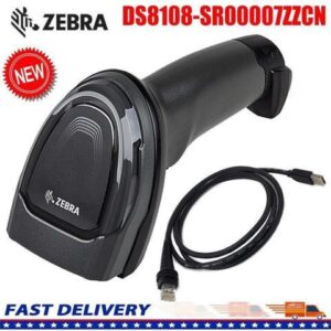 Zebra DS8108-SR - Corded Barcode scanner,1D/2D Imager, Standard Range, General Purpose, SCANNER ONLY, Handheld, IP52, Black,DS8108-SR00007ZZWW