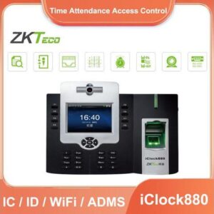 ZKTeco Iclock880 3.5" TCP/IP Fingerprint Time Attendance Access Control System