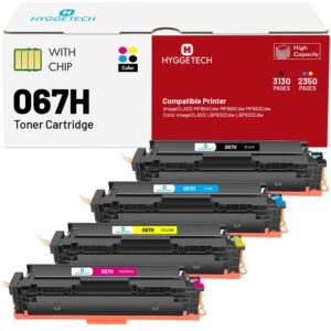 067H Toner Cartridge with Chip Compatible for Canon 067H Toner Cartridge Set CRG-067H 067 Work with Canon imageCLASS Color ImageClass MF656Cdw LBP632Cdw MF653Cdw MF654Cdw...