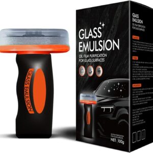 1PC Glass Guard Cleaner, Car Window Cleaner with Handle Applicator, Glass Emulsion Cleaner for Car Windshield, Household Glasses Cleaning Board and Oil Film Removal Lotion (1,...