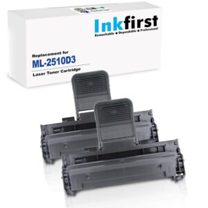 2 Inkfirst Compatible Toner Cartridges ML-2510D3 ML2510D3 Replacement for Samsung ML-2510 ML2510 ML-2510D3 ML2510D3 ML-2510 ML-2570 ML-2571N