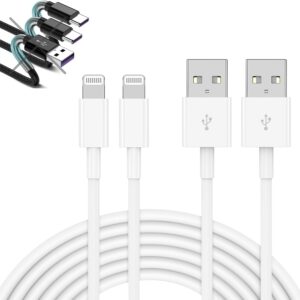2 Pack [Apple MFI Certified],iPhone Fast Charger Cable 3 FT,USB to Lightning Cable 3 Foot Fast Charge Data Transfer 3 Feet Power Cord for iPhone 14 13 12 11 Pro Max Mini XR XS X...
