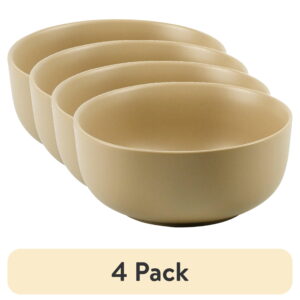 (4 pack) Mainstays Alessandra Brown Stoneware Cereal Bowl