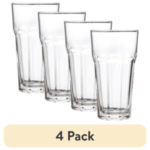 (4 pack) Mainstays Gibraltar Iced Tea Glass, 20oz