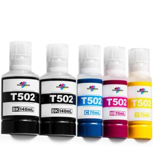 502 Ink Refill Bottles Compatible for Epson ET-3760 ET-2850 ET-3850 ET-2760 ET-15000 ET-4760 ET-4850 ET-2750 ET-3750 ET-3830 ET3760 ET2850 ET3850 Printers, Compatible for...