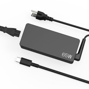 65W USB C Laptop Charger Compatible with Lenovo Dell HP - Thinkpad T14 T15 E14 E15 X1 Carbon X13 Yoga, Asus Acer Samsung LG Gram,45W Type C Chromebook AC Adapter Power Cord