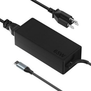 ​65W USB C Laptop Charger​ Fast Charging Adapter for Lenovo ThinkPad Yoga/HP Elitebook Spectre/Dell Latitude/MacBook Pro/ASUS Chromebook/Samsung Galaxy, Replacement Computer...