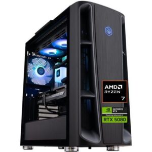 ABS Kaze II Ruby Gaming PC - Windows 11 - AMD Ryzen 7 9800X3D - GeForce RTX 5080 - DLSS 4 - AI-Powered Performance - 32GB DDR5 6400 - 2TB M.2 NVMe SSD