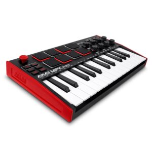 Akai Professional MPK Mini MK3-25 Key USB MIDI Keyboard Controller With 8 Backlit Drum Pads, 8 Knobs, Music Production Software and Native Instruments Sound Package (NKS...