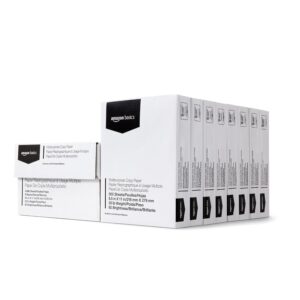 Amazon Basics Multipurpose Copy Printer Paper, 8.5" x 11", 20 lb, 8 Reams, 4000 Sheets, 92 Bright, White