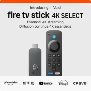 Amazon Fire TV Stick 4K Select (newest model), start streaming in 4K, over 1.2 million movies and shows, and free & live TV