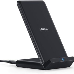 Anker 313 Wireless Charging Stand, Qi-Certified for iPhone 17/16/15/14/13, 10W Fast Charging for Galaxy S23/S22/S21 (No AC Adapter)