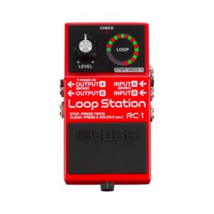 BOSS RC-1 Loop Station Pedal | Industry Standard Simple Looper for Guitar, Bass, Keyboards & More | 24-Segment LED Indicator | 12 Minutes of Record Time | Record, Playback,...