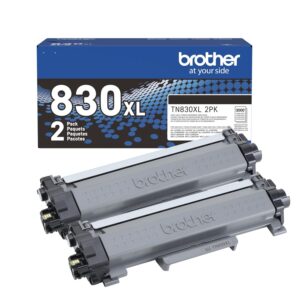 Brother Genuine TN830XL2PK High Yield Black Toner Cartridge 2-Pack for 6,000 Pages