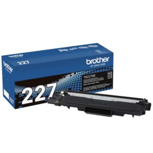 Brother original TN227BK High-Yield Black Toner Cartridge, higher yield for value, for laser printers HL-L3210CW, MFC-L3710CW, MFC-L3750CDW, and more