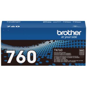Brother Original TN760 High-Yield Black Toner Cartridge, Higher Yield for Value, Original Toner Replacement cartridges, Toner for Brother Laser Printers HL-L2395DW DCP-L2550DW,...