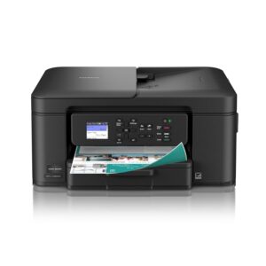 Brother Work Smart MFC-J1360DW Colour Inkjet All-in-One Printer, Copier, Scanner, Wireless with Automatic Duplex Printing, 1.8” Colour Display and Starter Cartridges