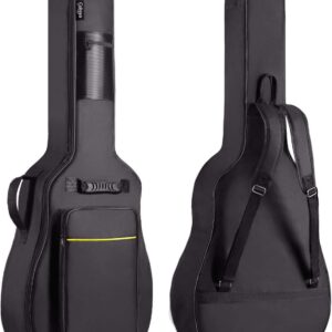 CAHAYA Acoustic Guitar Bag Thick Padding Waterproof Dual Adjustable Shoulder Strap Guitar Case Gig Bag 40 41 inch with Back Hanger Loop