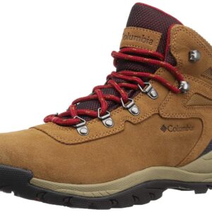 Columbia womens Newton Ridge Plus Waterproof Amped Hiking, Elk/Mountain Red, 9.5 US