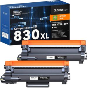 Compatible TN830XL Toner Cartridges Replacement for Brother TN830 TN-830XL 830XL Toner Cartridge Work with Brother HL-L2460DW DCP-L2640DW HL-L2400D HL-L2405W MFC-L2820DW Printer...