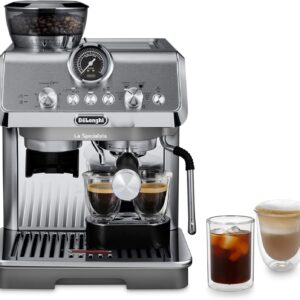 De'Longhi La Specialista Arte Evo Espresso Machine - Compact Cold Brew Coffee Maker with Grinder, Milk Steam Wand/Frother & Tamping Tools - Home Barista Kit for Lattes,...
