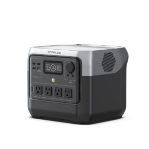 EF ECOFLOW Portable Power Station RIVER 2 Pro, 768Wh LiFePO4 Battery, 70 Min Fast Charging, 4X800W AC Outlets, Solar Generator for Outdoor Camping/RVs/Home Use
