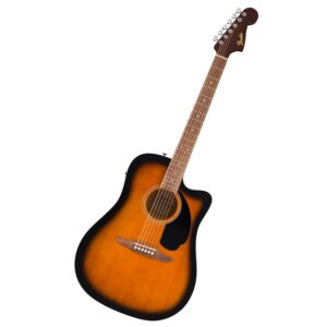 Fender California Debut Redondo CE Series Acoustic Guitar, Beginner Guitar, 2-Year Warranty, Includes Built-In Tuner, 2-Tone Sunburst