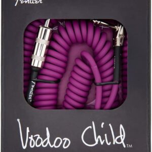 Fender Hendrix Voodoo Child Electric Guitar Coil Cable, Purple